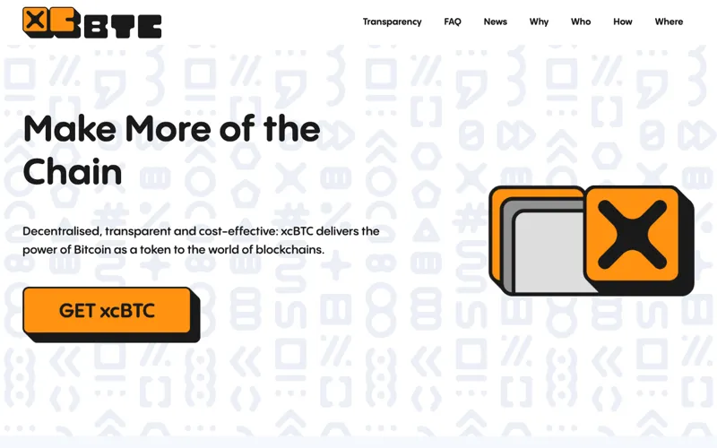 Screenshot of xcBTC